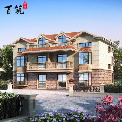 兄弟双拼自建房子设计图纸简约乡村别墅小户经济型房屋大气 CAD设计图源码下载