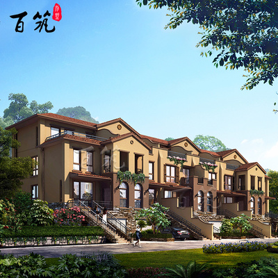 农村框架结构联排别墅设计图纸乡村自建房兄弟双拼房屋全套 CAD设计图源码下载