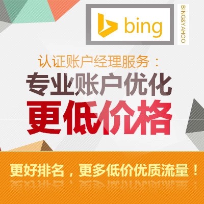 必应推广开户 必应搜索广告代投 bing竞价排名 bing账号 必应开户续费特价优惠
