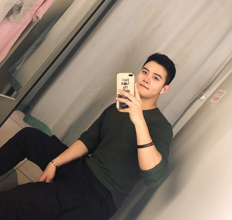 M55_男套图261照片+14视频（英俊小年轻青年男神旅游时尚自拍照微信朋友圈素材）-13