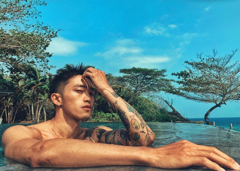 M113_男套图414照片（纹身男神好身材大胸肌男神生活照 健身男生日常照片）-6