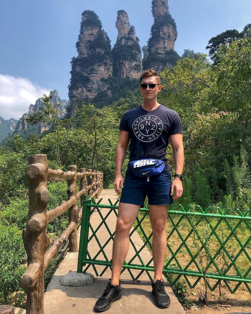 欧美健身帅哥生活照套图690照片（身材超赞健身达人自拍照 各处旅游真实男士同人图片网恋照）E606-9