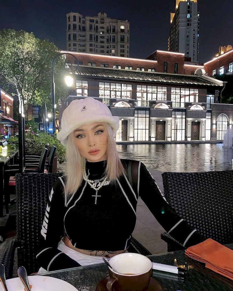 国外美女真实生活照185照片+3视频（热情奔放性感西方美女自拍照 欧美白人女性 纹身美女图片）F823-15